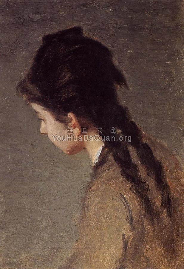 Portrait of Jeanne Gonzales in Profile - 伊娃·冈萨雷斯
